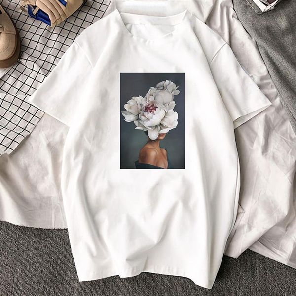 

large size women hoodies print flowers feather harajuku aesthetics sweatshirt women pullovers kpop korean casual female, Black