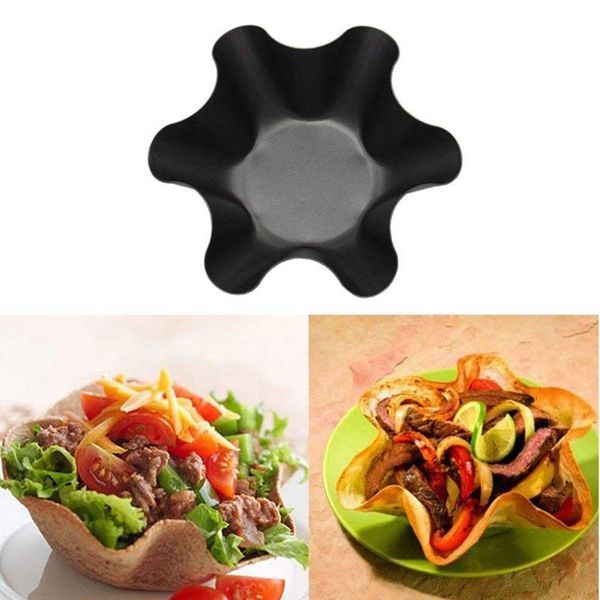 

bowls non-stick flower-shaped baking bowl carbon steel tortilla salad pan kitchen tools