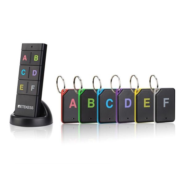 

th104 wireless finder rf key locator pet tracker wallet tracker remote control 1 rf transmitter 6 receiver