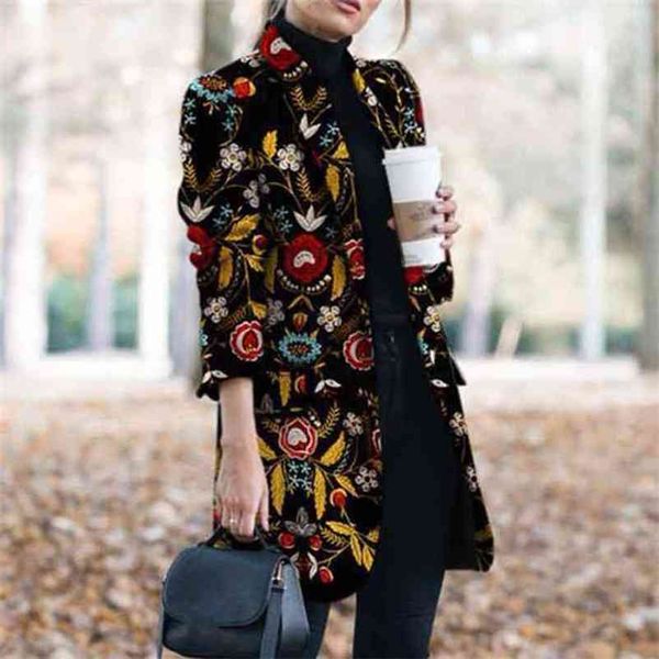 

tweed print blazers women autumn winter plus size for fashion ladies suit coat business 210603, White;black