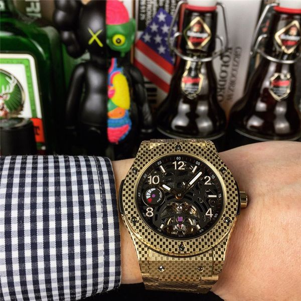 

men's watch luxury mechanical watch 3aaa gift, Slivery;brown