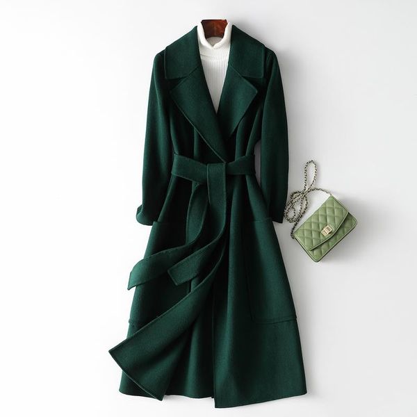 

women's wool & blends the of coat temperament fan qiudong 2021 small fragrant black double faced suit