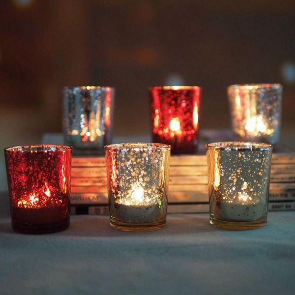 

candle holders glass tealight holder 5 colors cup stand valentines gift home party wedding decoration