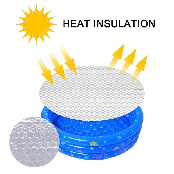 

pool & accessories round bubble film clear solar cover heat retaining blanket for in-ground above-ground swimming pools