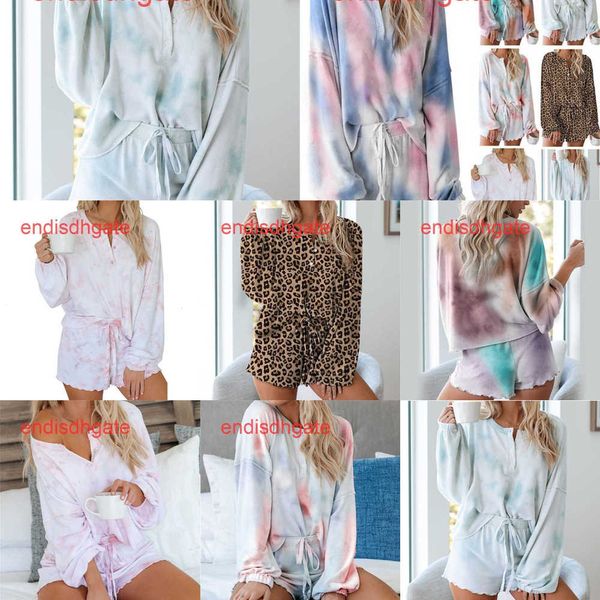 

factory0x2btie autumn new women's home wear two piece dye printed long sleeve pajamas, Black;white