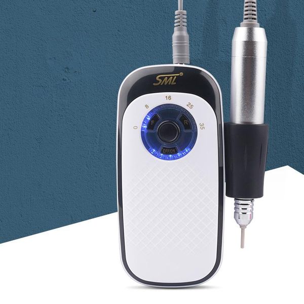 

nail drill & accessories portable rechargeable machine 35000rpm manicure electric file art tools set for bits
