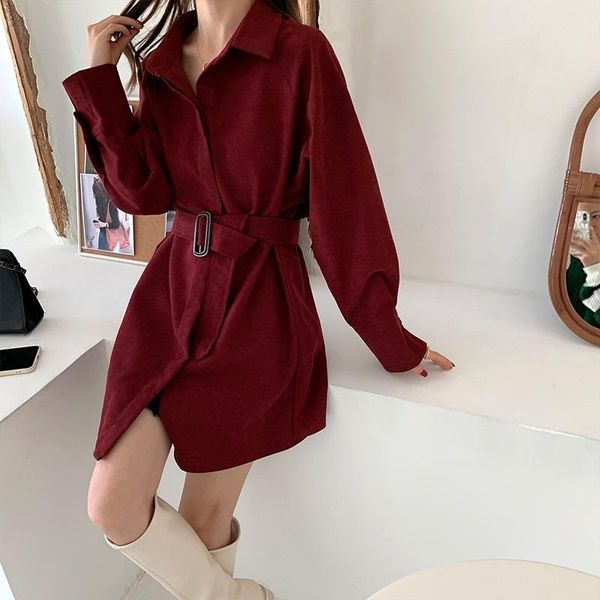 

women's blouses & shirts women long sleeve solid sashes womens turn-down collar fashion casual garments loose clothes style clothing, White