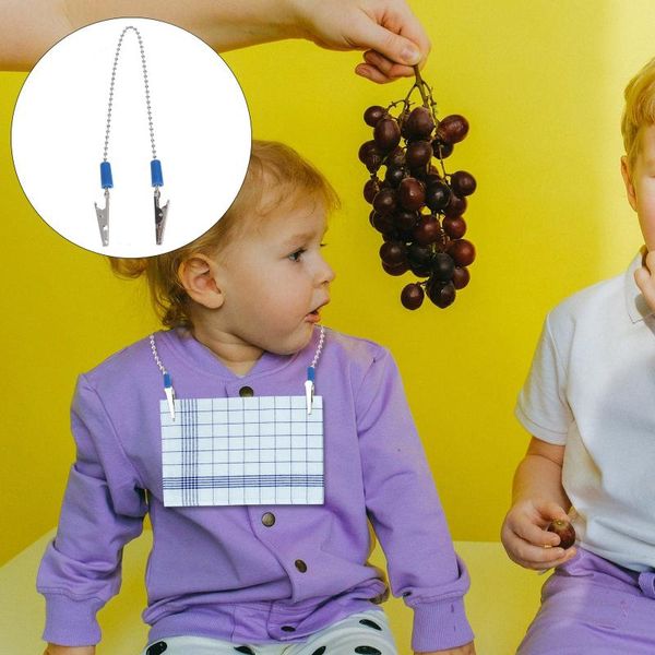 

napkin rings 3pcs clip bib eating towel flexible lanyard holder mask retaining clamp