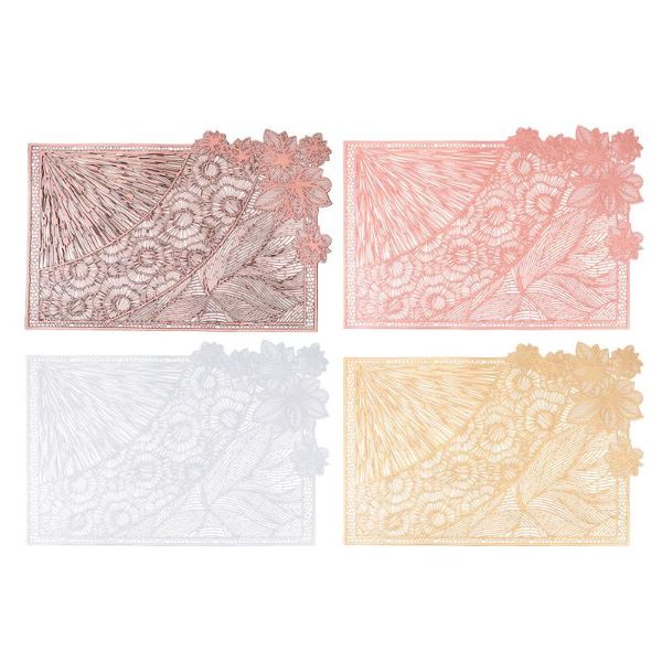 

mats & pads 4pcs elegant western food pad non-skid hollow placemat simple heat insulated mat