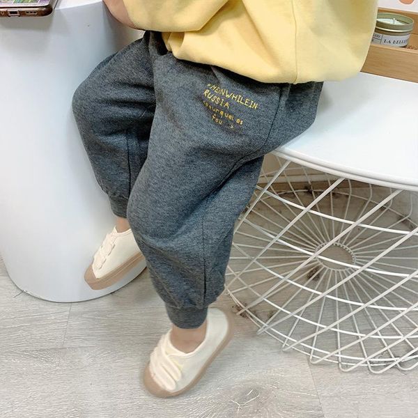 

trousers 2021 arrival lettered leggings child wear causal trouser baby girl simple designer pant 5-47, Blue
