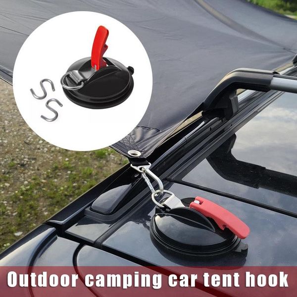 

hooks & rails portable outdoor suction cup hook multipurpose reusable camping accessories for awning tent car cover pr sale