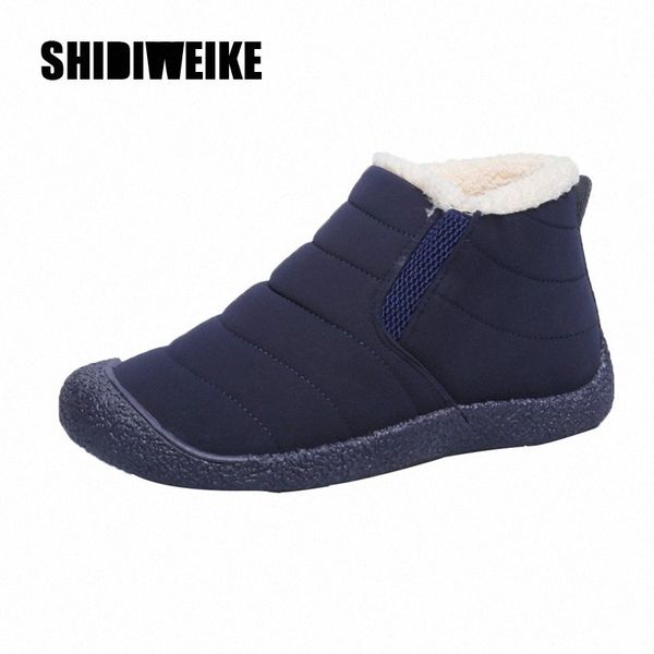 

ankle boots for women boots fur warm snow female winter shoes women padded winter booties footwear j743 g4rt#, Black