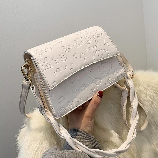 

niche design high-end handbag 2021 new fashion messenger bag style shoulder square bag underarm dual-use width: 20cm