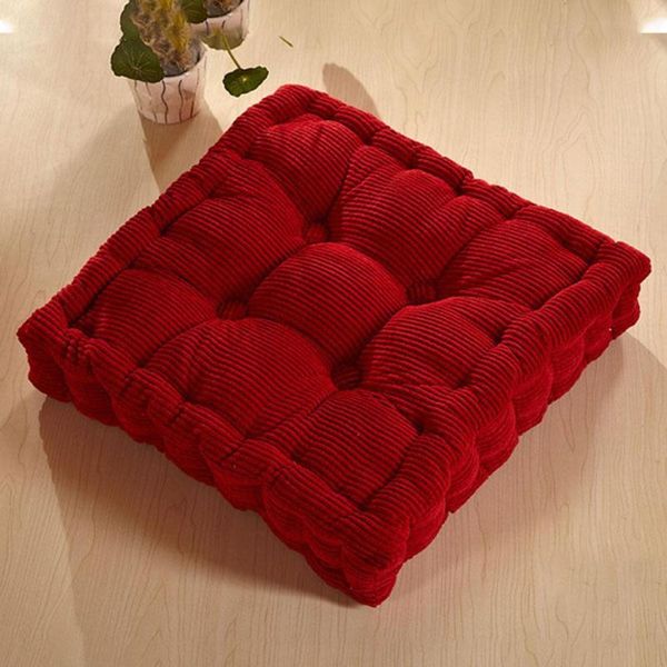

20 tatami seat thicken elastic chair cushion solid color seat cushion square floor for home office chair