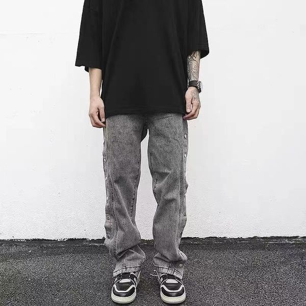 

men's jeans 2021 fashion rippde men pants for female and male, Blue