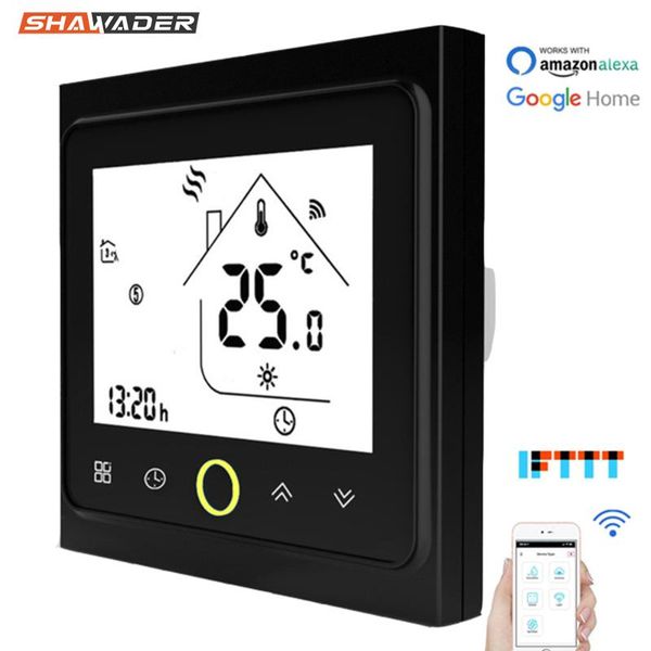 

smart home control wifi central air conditioner thermostat temperature controller water electric floor heating gas boiler alexa google