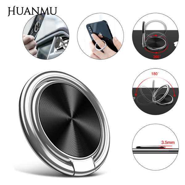 

cell phone mounts & holders finger metal bracket 180 Â° rotating buckle car mobile portable anti-lost stand