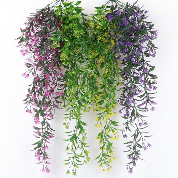 

decorative flowers & wreaths artificial vine plastic hanging fake garland for garden decoration greeny home decor balcony decorartion