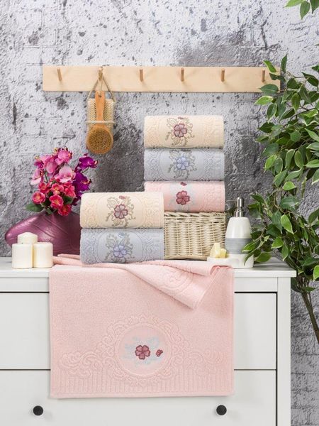 

towel nonki home hand&face towels 100% cotton washable 50*90cm 6 pcs (1 set)