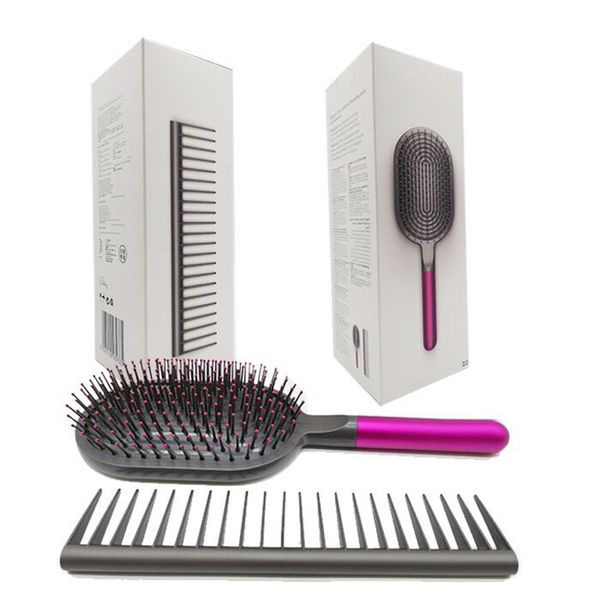 

seller styling set designed detangling hair comb and paddle brush with good quality in stock, Silver