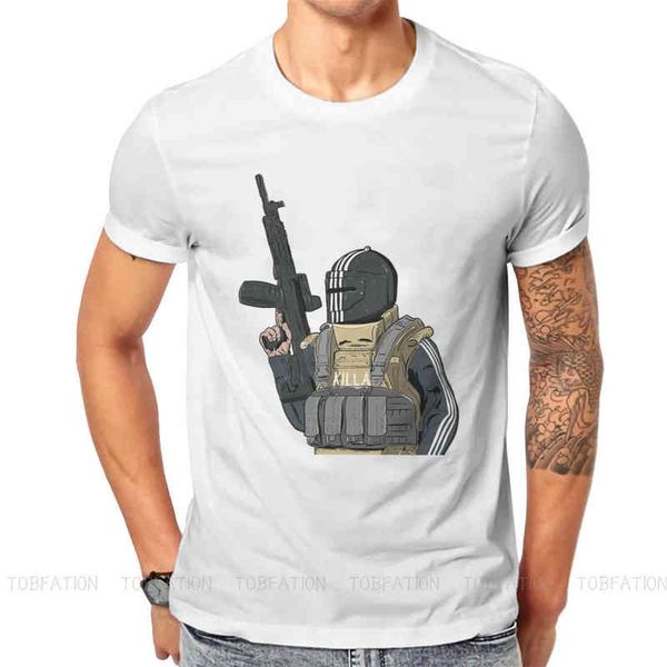 Killa Escape From Tarkov Spiel T Shirt Vintage Alternative große Größe Crewneck TShirt Top verkaufen Harajuku Herren Kleidung G1222