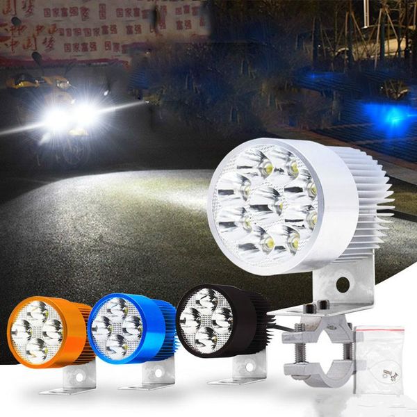 

car headlights electric motorcycle led lamp super bright three wheel battery headlight strong light refit external 12v80v rogue spotlight
