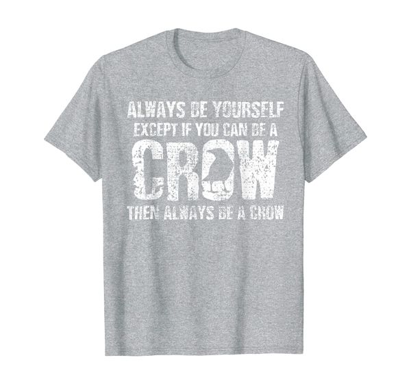 

crow t shirt raven tee bird lover funny gift, White;black