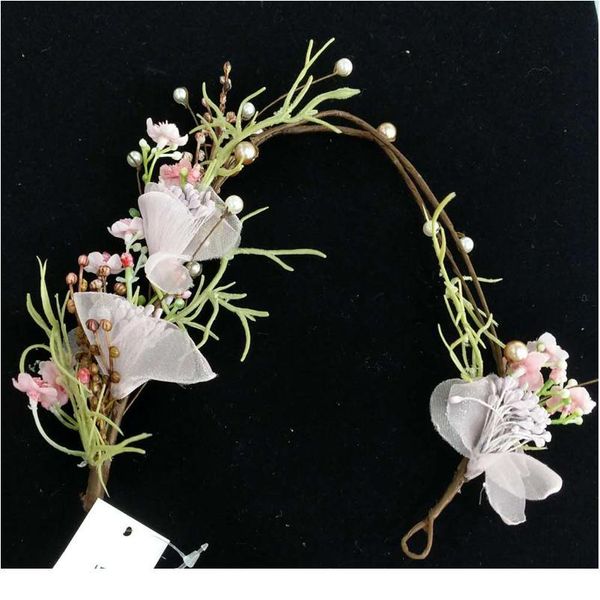 

women wedding party headwear hair accessories bridal flower wreath crown festival headband headdress floral garlands h qylcfz