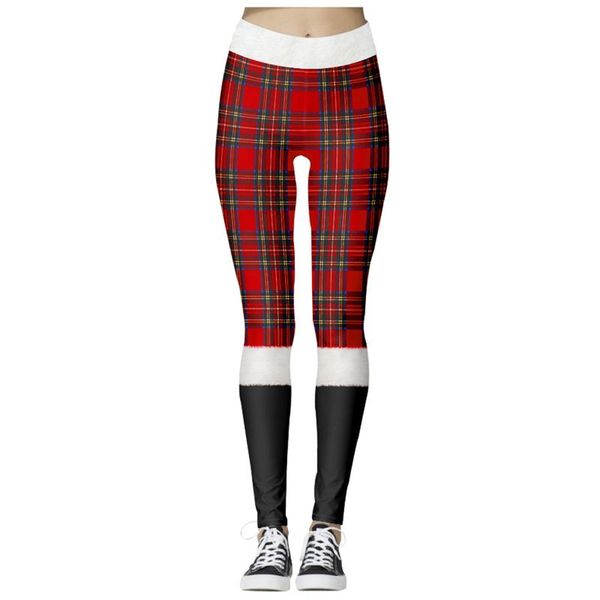 

women's leggings women fashion digital printing christmas funny printed elastic skinny gothic#58, Black