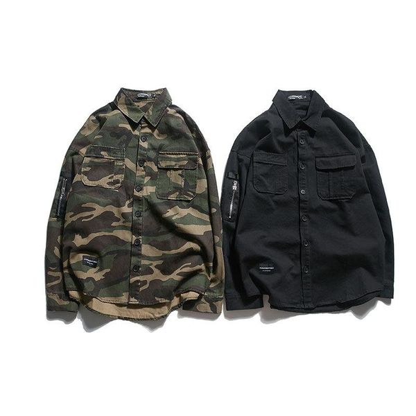 

men's jackets camouflage men long-sleeved jacket nice autumn male bomber embroidered zipper military army green, Black;brown