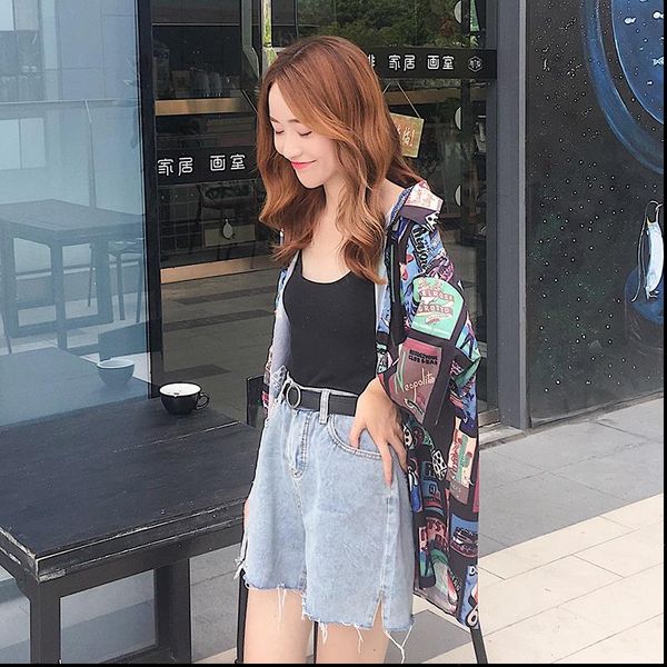 

summer oversized blouse women loose hip hop shirt vintage graphics print harajuku streetwear ladies blusas 21941, White