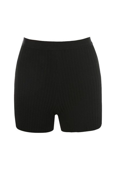 

women's shorts deive teger women 2021 fashion bandage casual black orange bone color 9001, White;black