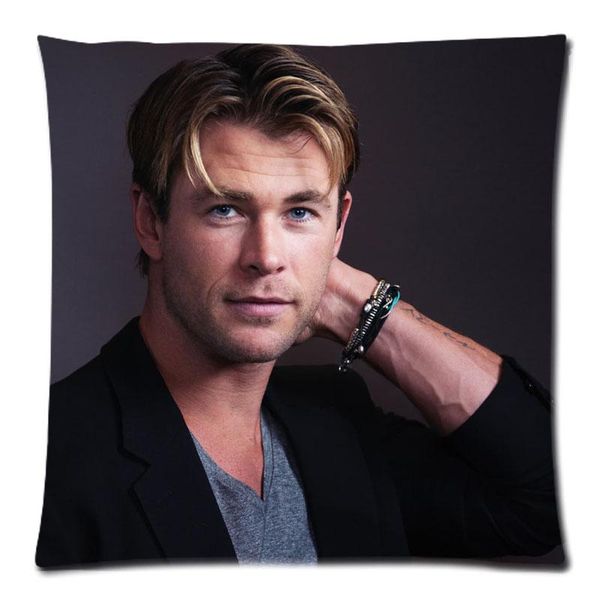 

cushion/decorative pillow chris hemsworth print case diy cover decorative pillowcase for sofa chair cushion 45x45cm home decor