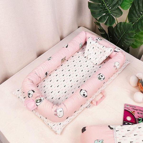 

baby cribs nest bed crib portable removable and washable foldable travel for children kids cotton cradle