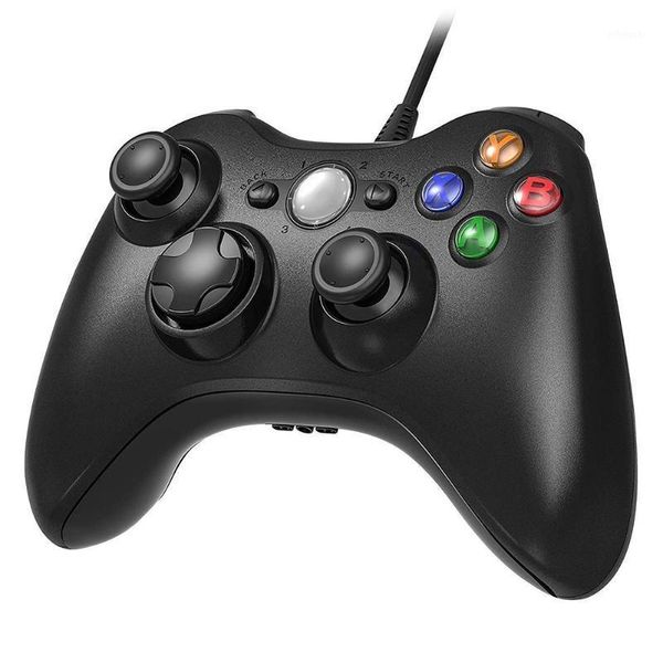 

game controllers & joysticks portable usb wired gamepad dual vibration controller for xbox 360 pc console 14 buttons joystick1