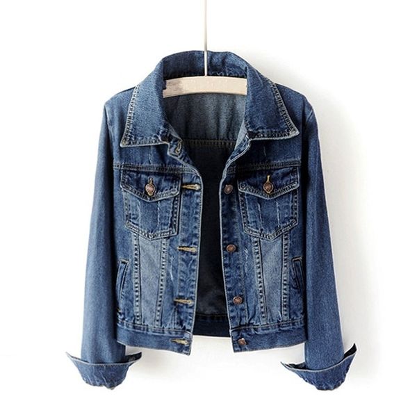 

women's jackets denim short female jacket 2021 lean spring long sleeve with detachable hood single breasted outerwear plus size 5xl 3t1, Black;brown