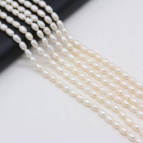

other natural freshwater white pearl rice beads loose for jewelry making diy charms bracelet necklace accessories 4-5mm
