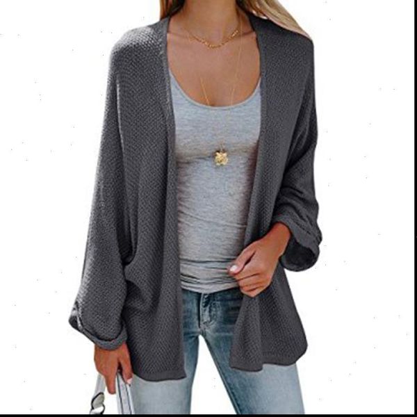 

2021 female cardigan sweater woman winter womens long sleeve loose knitting cardigan sweater women knitted female cardigan, White;black