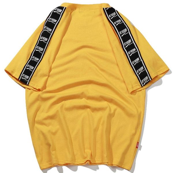 

new comfortable 2021 short sleeve hip hop plain summer fashion casual cotton t-shirt lvjf, White;black