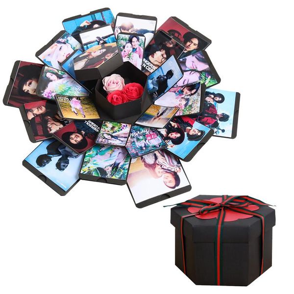 

party's love explosion box gift for anniversary scrapbook diy p birthday surprise box valentine's day gift