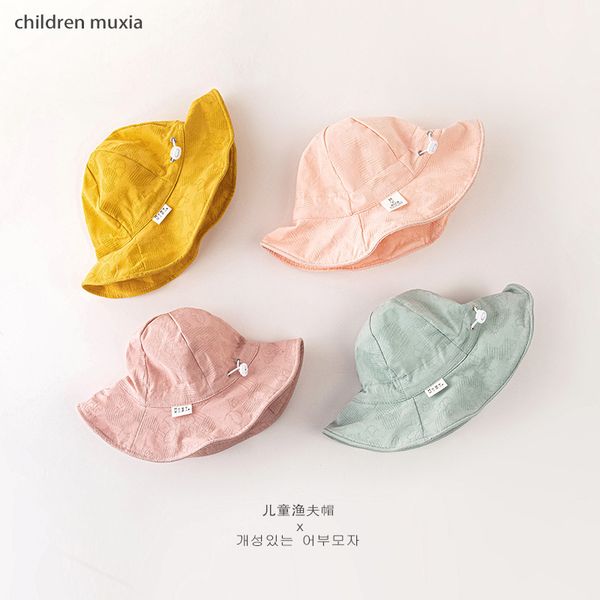 

children's fisherman spring autumn thin boys girls summer sunshade sunscreen hat baby basin hat