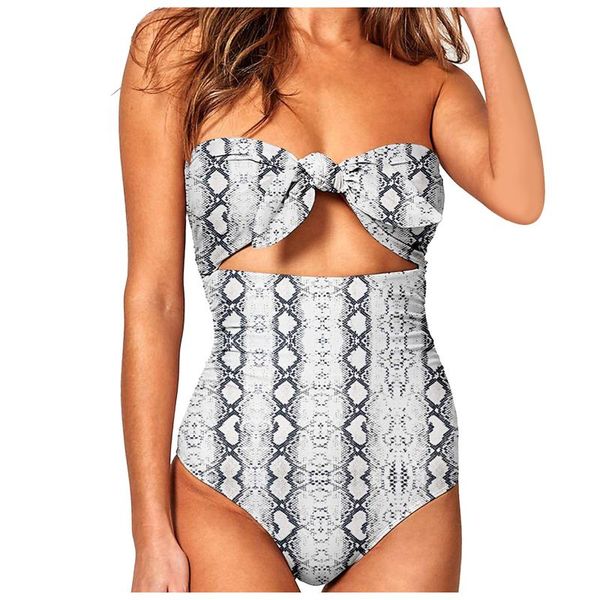 

women's swimwear bikini 2021 summer ladies printed color matching tight-fitting tube halter swimsuit female brazilian biquini, White;black