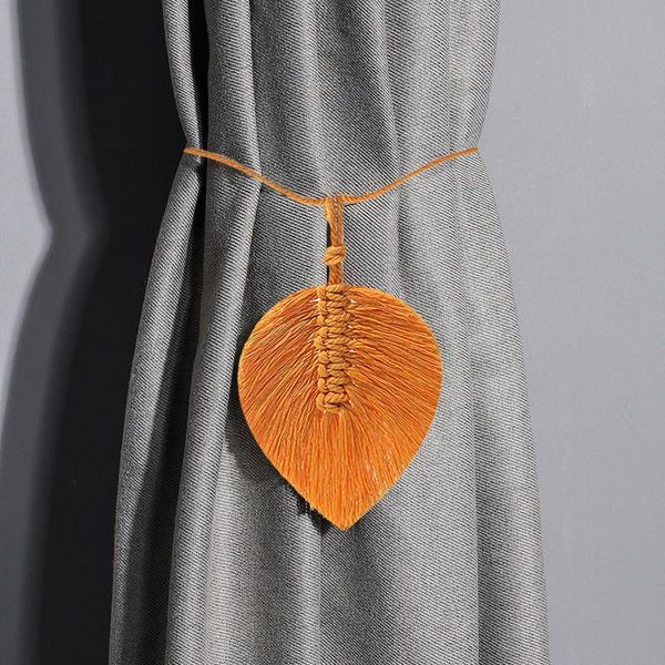 

other home decor 1pc curtain tie backs gold handmade weave holder clip buckle rope decorative room accessories tieback