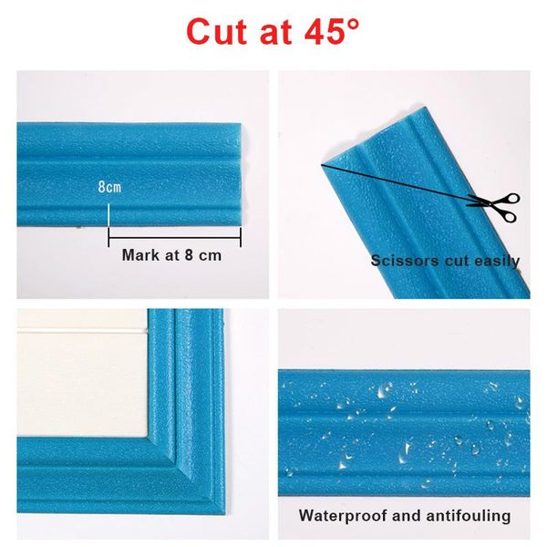 

wallpapers wall trim line skirting border 3d pattern sticker decoration self adhesive waterproof strip home dag-ship