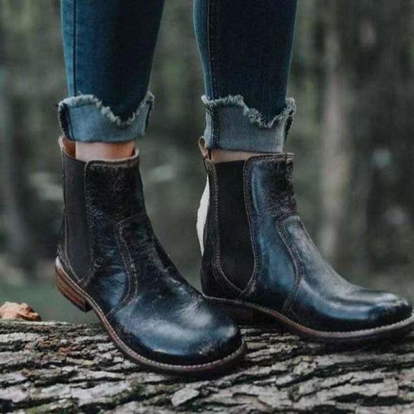 

boots boot 40-43 women's shoes 18 autumn low wear, Black