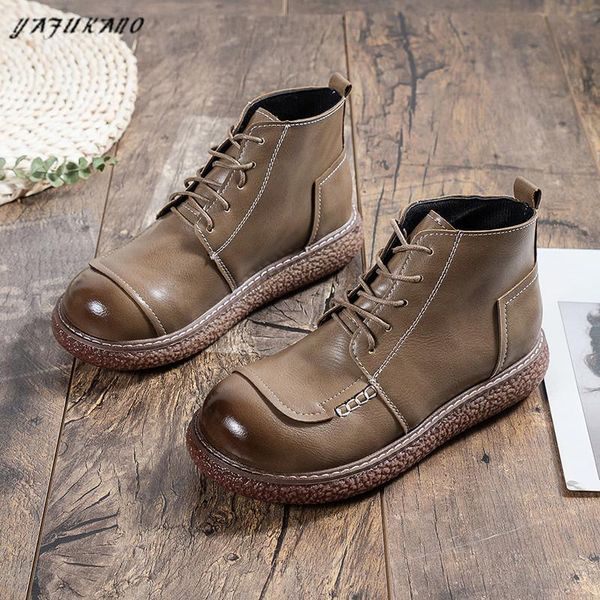 

boots mori retro ladies british wind students ankle korean casual short japanese original big head doll shoes, Black