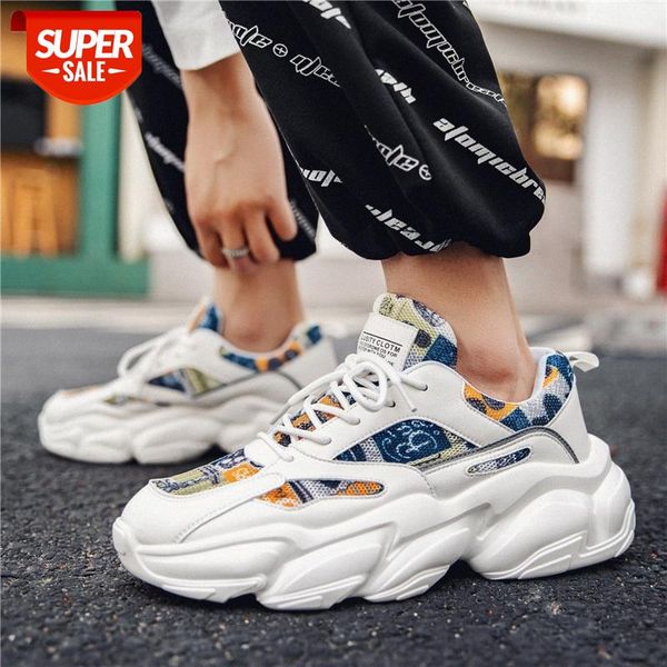 

summer men's shoes korean thick-soled old ins fashion trend breathable casual sports tide #uk0d