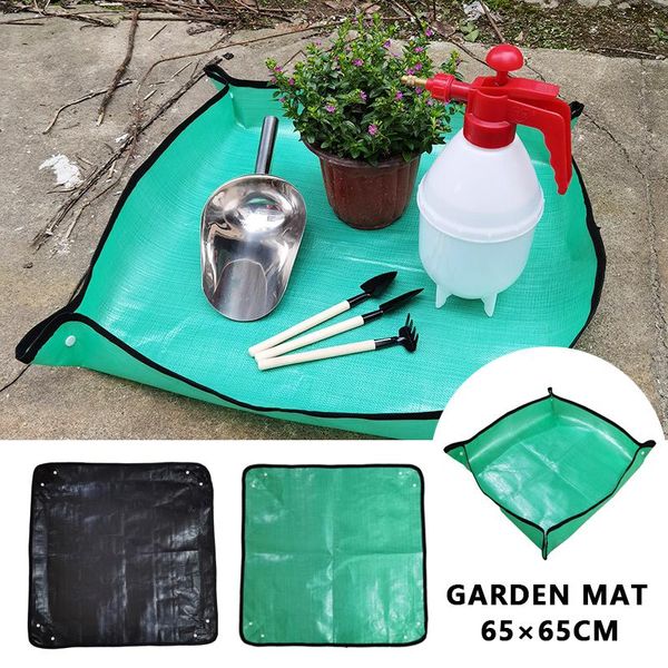 

gardening pot pad flowerpot transplanting mats anti dirty waterproof garden flowers planting gadgets 25.6 inches tool planters & pots
