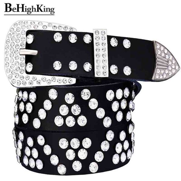 

designer belts 2023 fashion rhinestone belt female genuine leather belts women quality buckle cow skin waist strap for men girdle, Silver