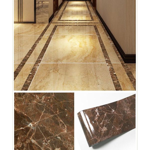 

wall stickers waterproof marble styled tiles sticker pvc self-adhesive ceramics floor fq-ing